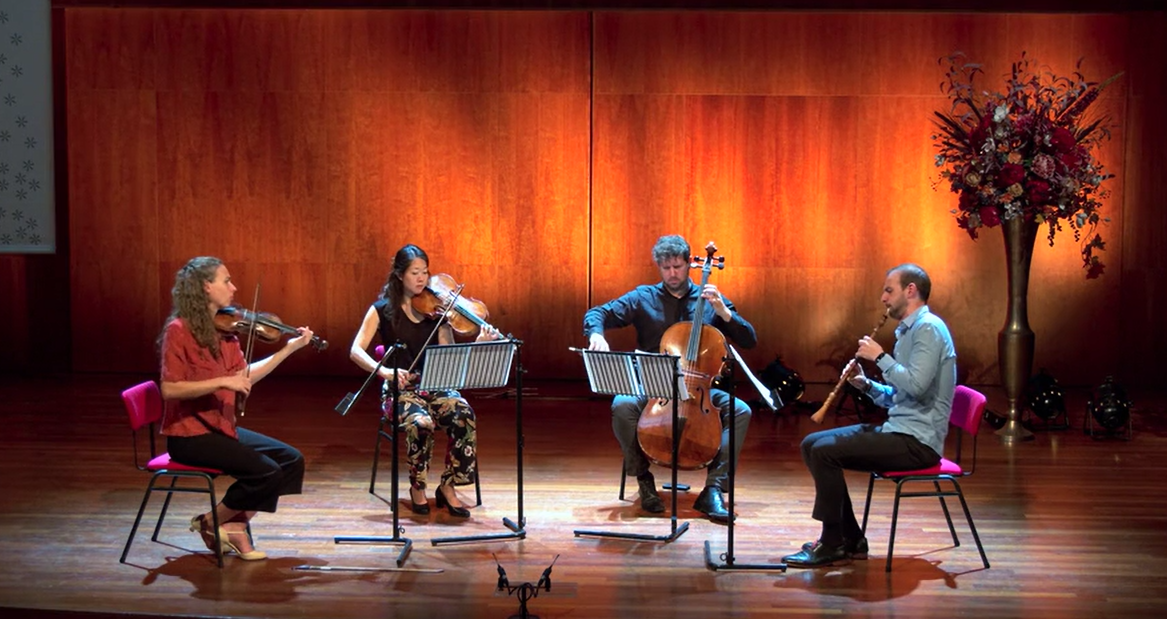 202244. Eva Saladin, Georg Fritz, Sonoko Asabuki & Daniel Rosin Het Vroege Hobokwartet © Concertomedia