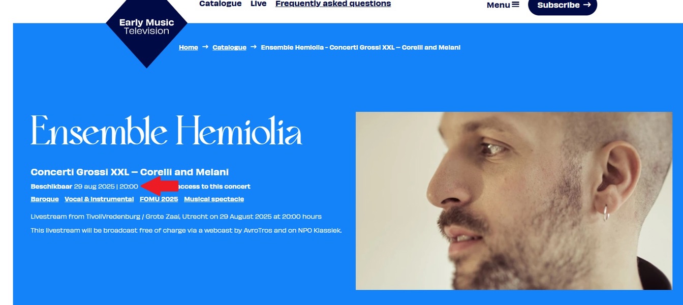 2.1 Start time live stream EN